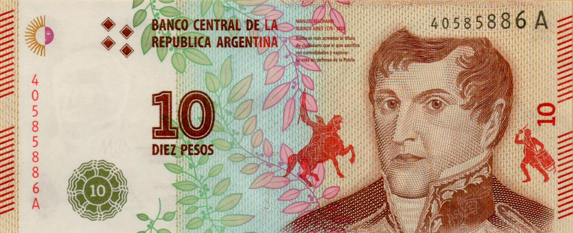 Argentina 10 2016 UNC P-360